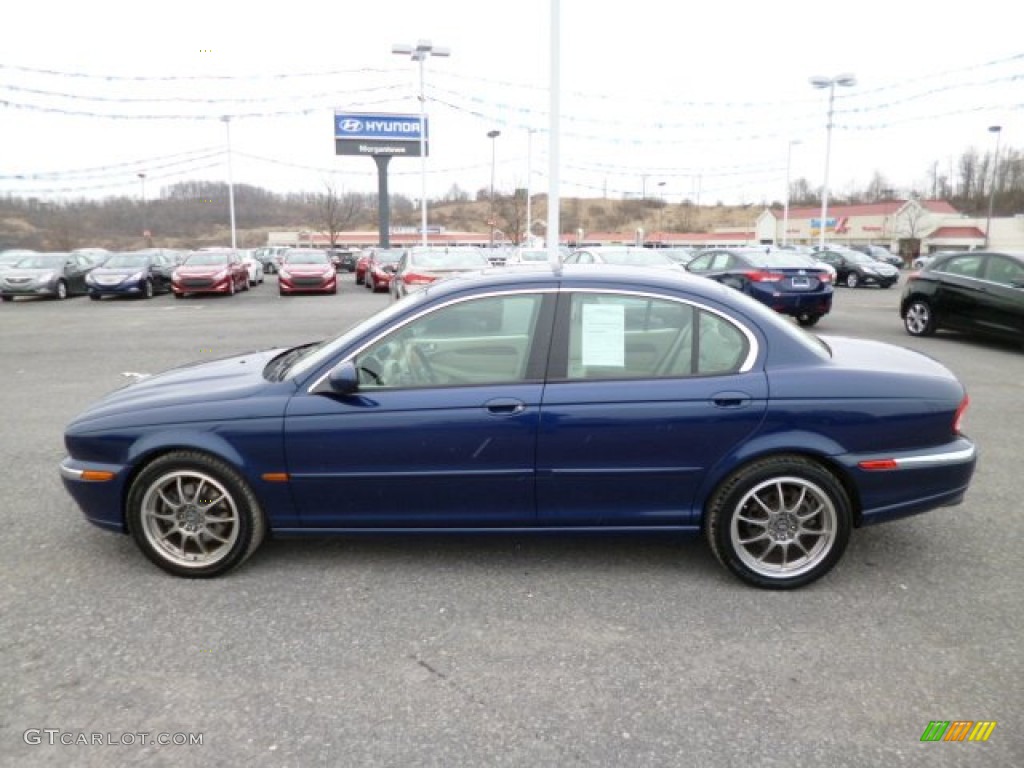 2004 X-Type 3.0 - Pacific Blue Metallic / Ivory photo #4
