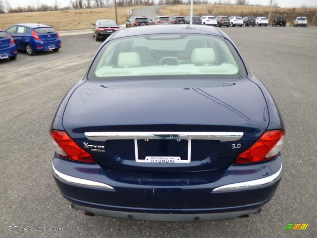 2004 X-Type 3.0 - Pacific Blue Metallic / Ivory photo #6