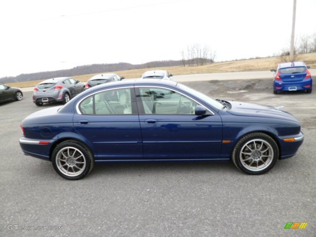 2004 X-Type 3.0 - Pacific Blue Metallic / Ivory photo #9