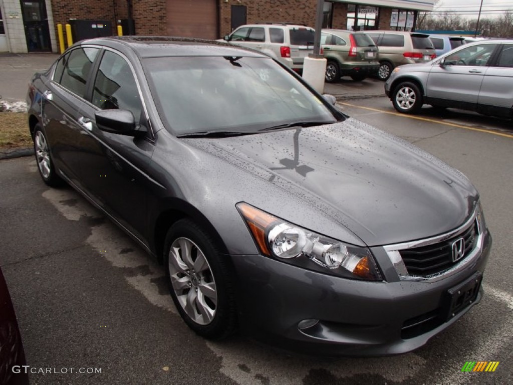 2010 Accord EX V6 Sedan - Polished Metal Metallic / Black photo #1