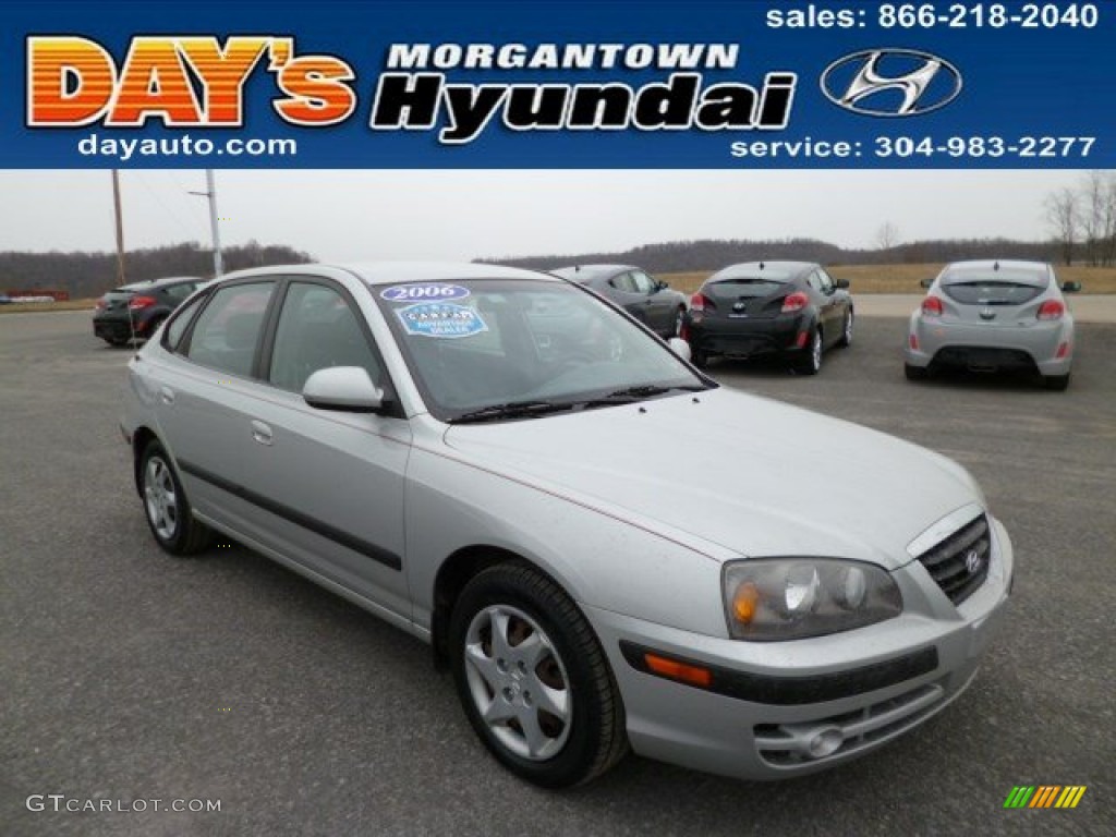 2006 Elantra GLS Hatchback - Sterling Silver / Gray photo #1