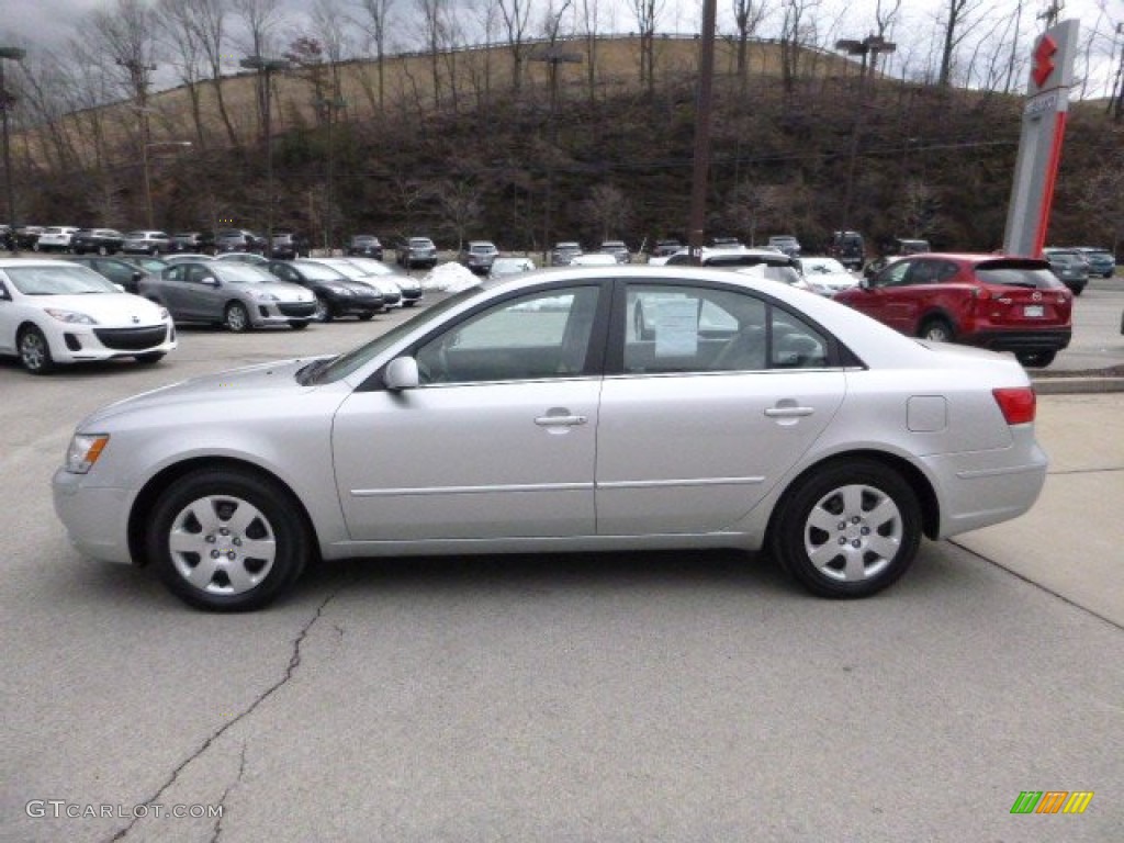 Bright Silver 2009 Hyundai Sonata GLS Exterior Photo #79043754