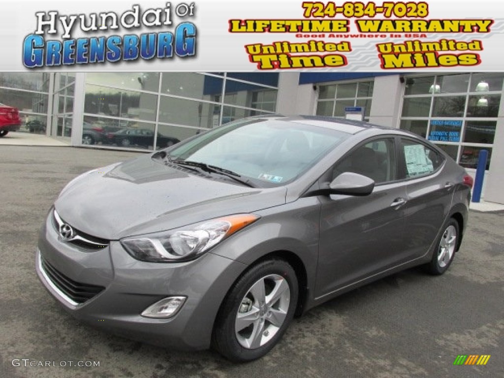 2013 Elantra GLS - Harbor Gray Metallic / Gray photo #1