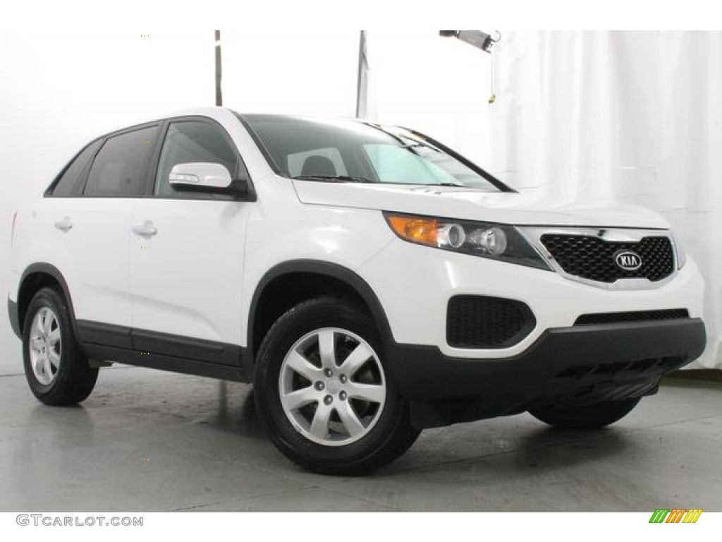 Snow White Pearl 2011 Kia Sorento LX Exterior Photo #79045066