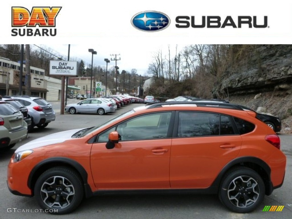 2013 XV Crosstrek 2.0 Limited - Tangerine Orange Pearl / Black photo #1