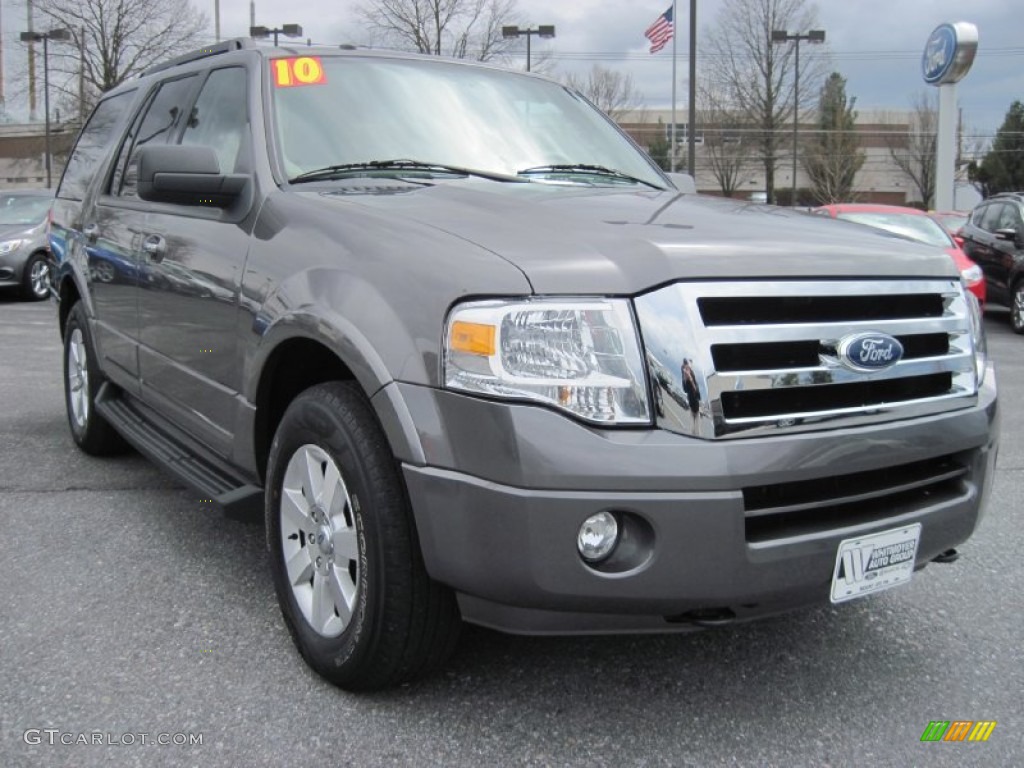 2010 Expedition XLT 4x4 - Sterling Grey Metallic / Camel photo #1