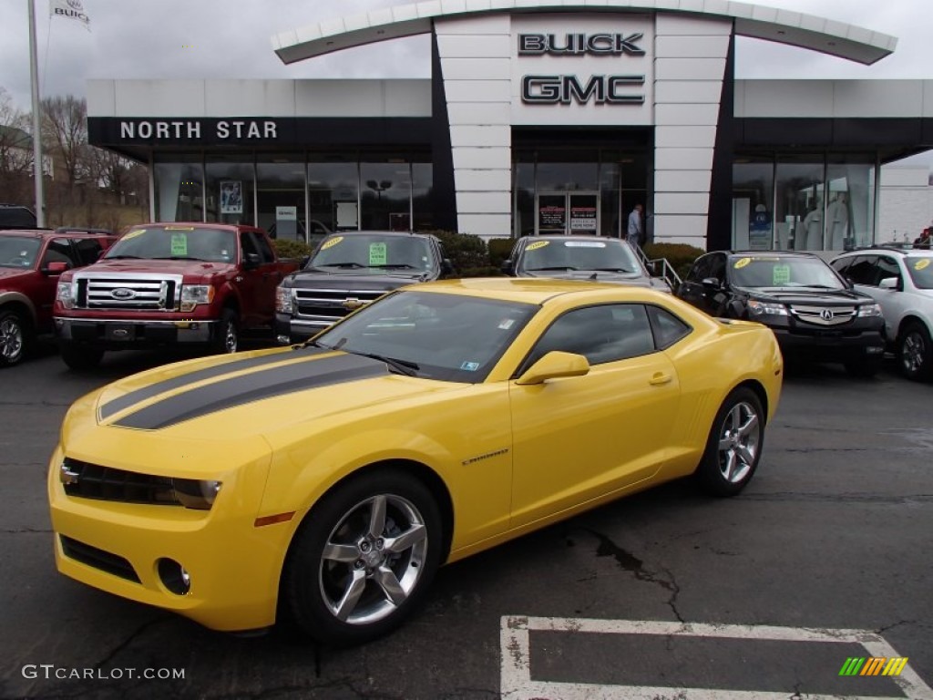 2012 Camaro LT Coupe - Rally Yellow / Black photo #1