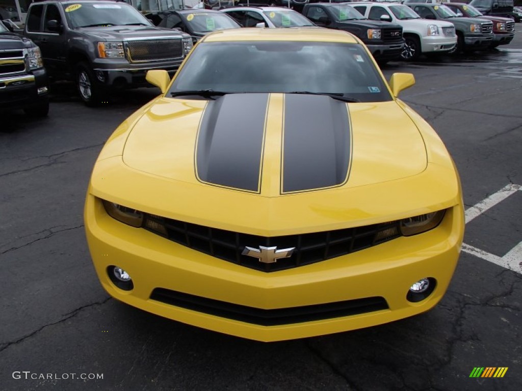 2012 Camaro LT Coupe - Rally Yellow / Black photo #3
