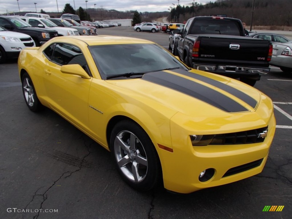2012 Camaro LT Coupe - Rally Yellow / Black photo #4