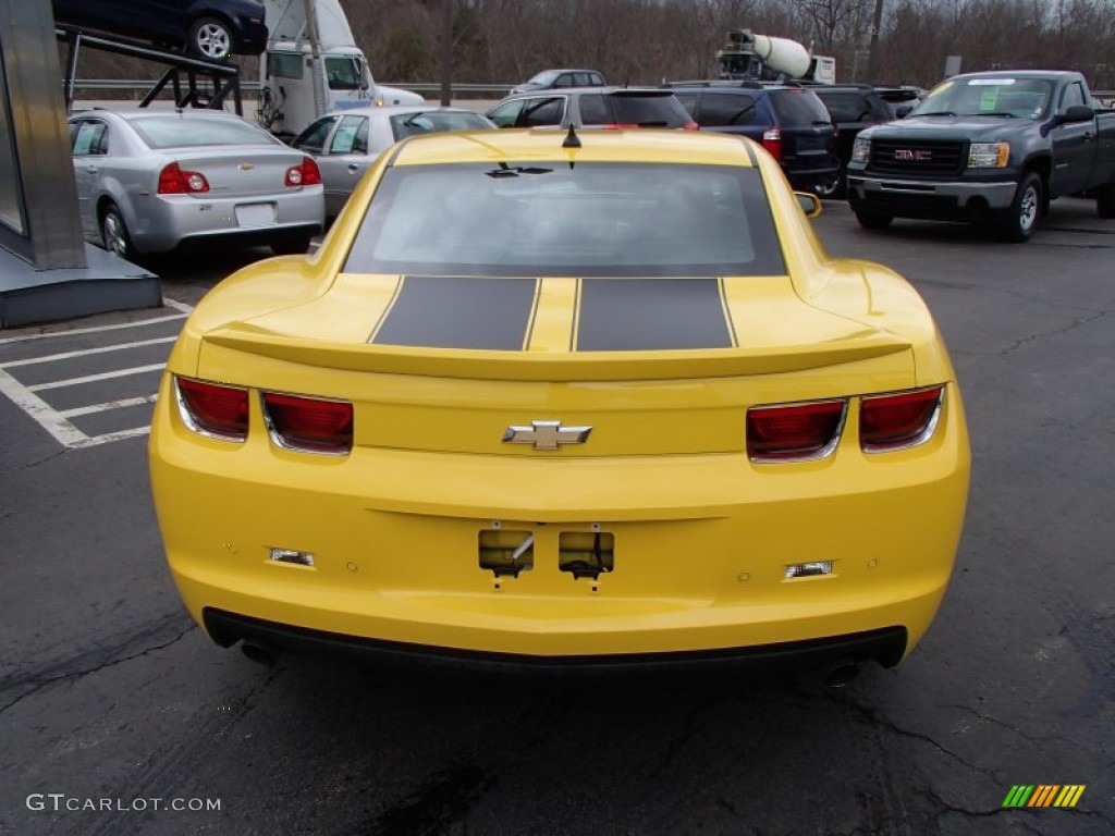 2012 Camaro LT Coupe - Rally Yellow / Black photo #7