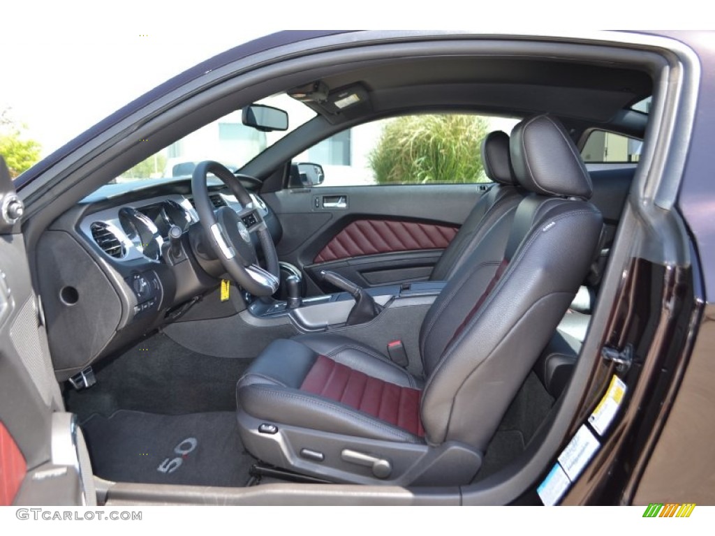 Lava Red/Charcoal Black Interior 2012 Ford Mustang GT Premium Coupe Photo #79046747