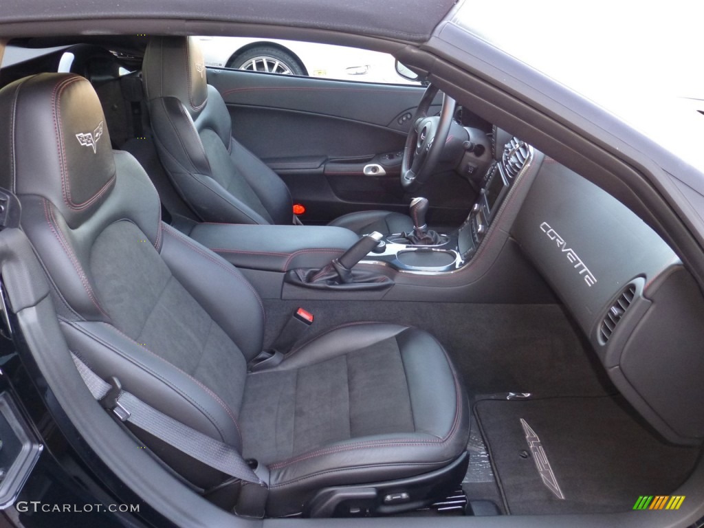 Ebony Interior 2013 Chevrolet Corvette 427 Convertible Collector Edition Photo #79047588