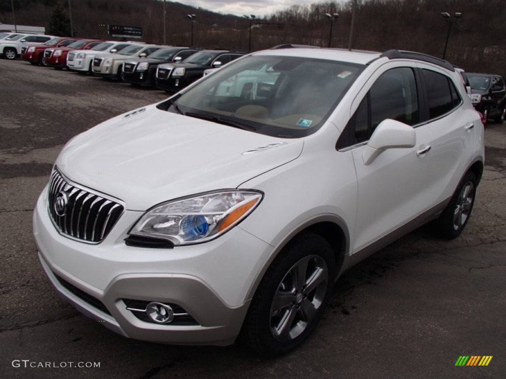 White Pearl Tricoat 2013 Buick Encore Leather AWD Exterior Photo #79047974