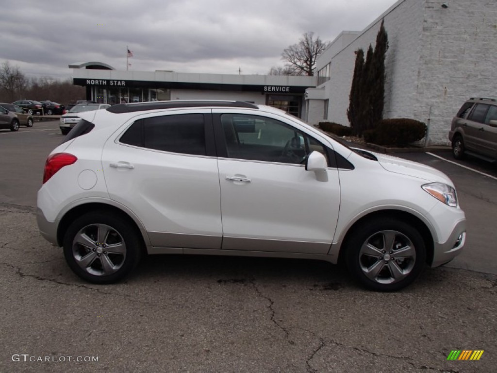 White Pearl Tricoat 2013 Buick Encore Leather AWD Exterior Photo #79048020