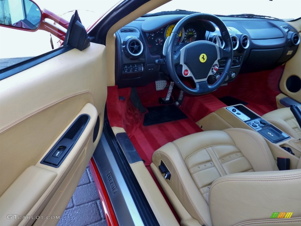 2006 F430 Spider F1 - Rosso Corsa (Red) / Beige photo #19