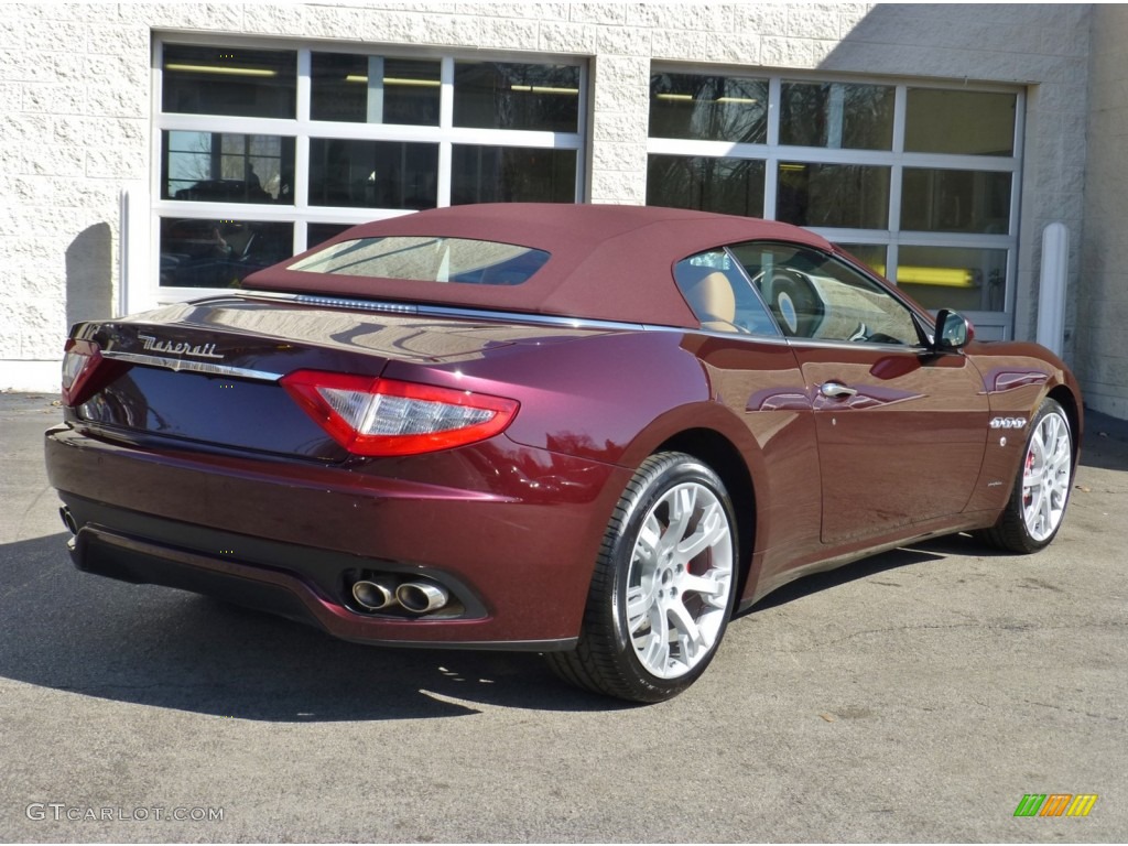 Bordeaux Ponteveccio (Red Metallic) 2013 Maserati GranTurismo Convertible GranCabrio Exterior Photo #79048760