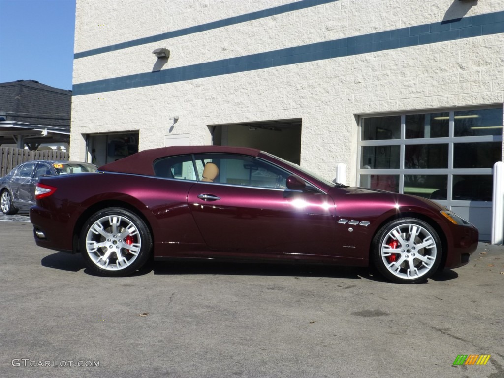 Bordeaux Ponteveccio (Red Metallic) 2013 Maserati GranTurismo Convertible GranCabrio Exterior Photo #79048794