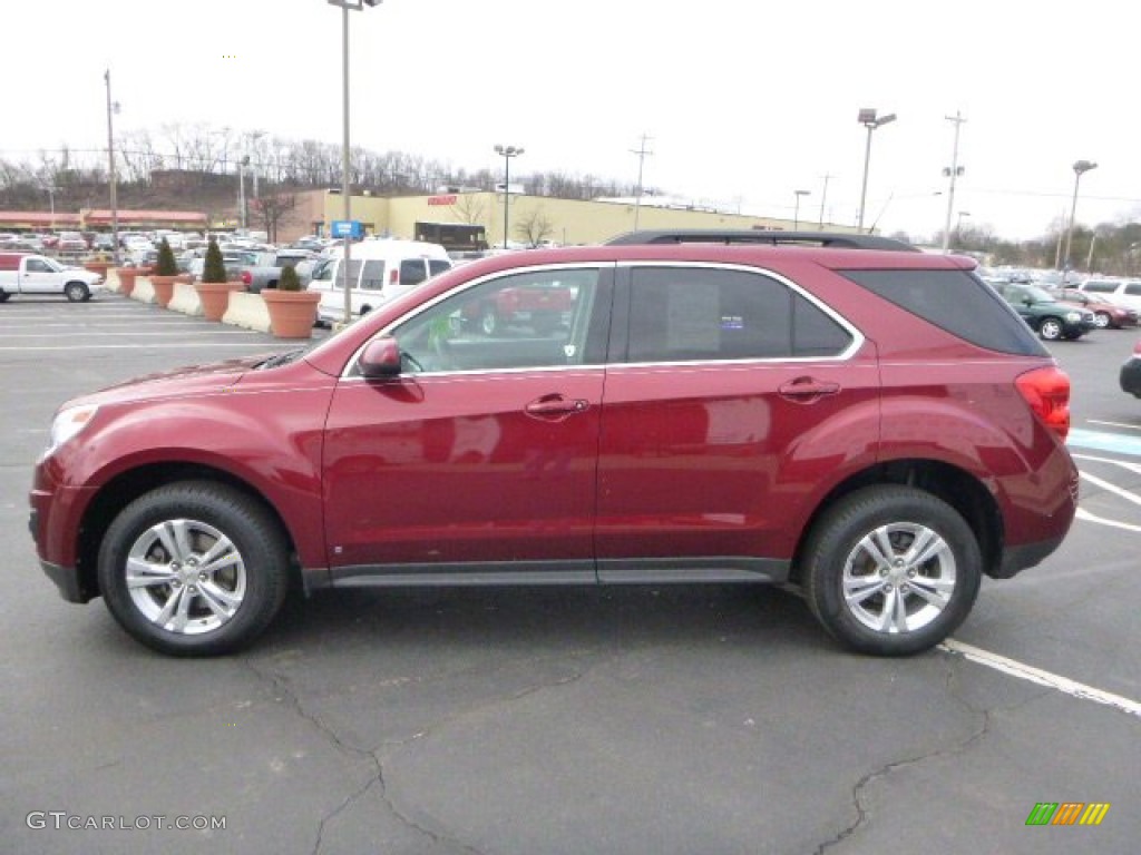 2010 Equinox LT AWD - Cardinal Red Metallic / Jet Black/Light Titanium photo #6