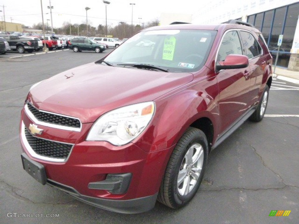 2010 Equinox LT AWD - Cardinal Red Metallic / Jet Black/Light Titanium photo #7