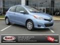 2012 Wave Line Blue Pearl Toyota Yaris L 3 Door #78996778