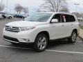 2013 Blizzard White Pearl Toyota Highlander Limited 4WD  photo #3