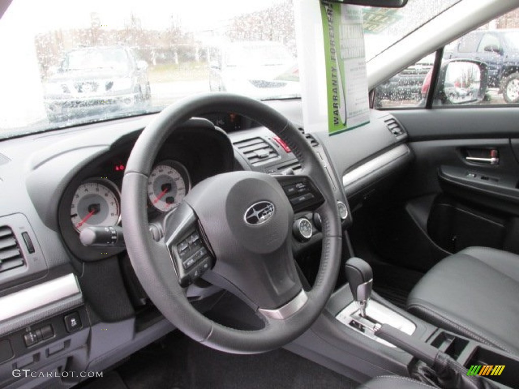 2012 Subaru Impreza 2.0i Limited 5 Door Black Steering Wheel Photo #79050871