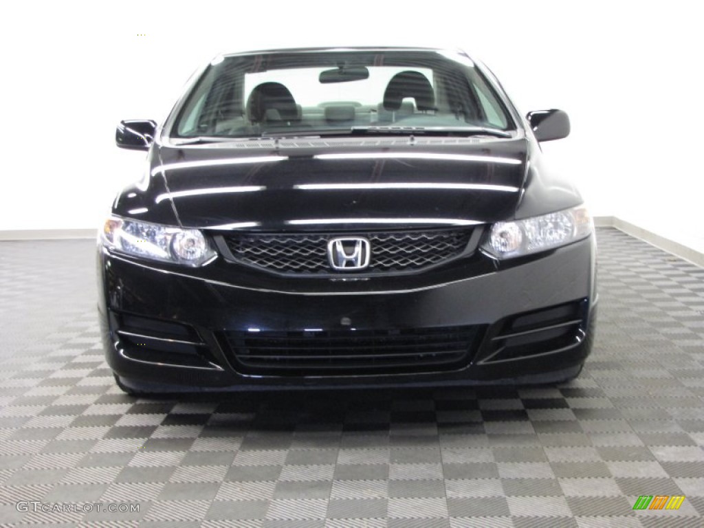 2010 Civic LX Coupe - Crystal Black Pearl / Black photo #2