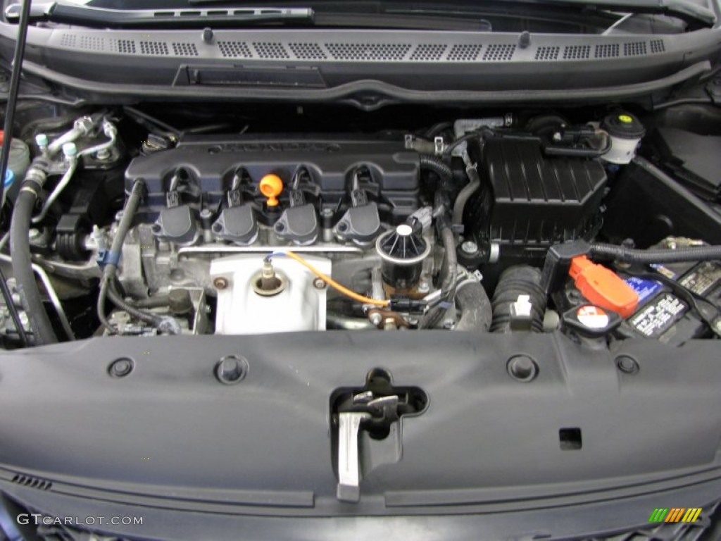 2010 Civic LX Coupe - Crystal Black Pearl / Black photo #5