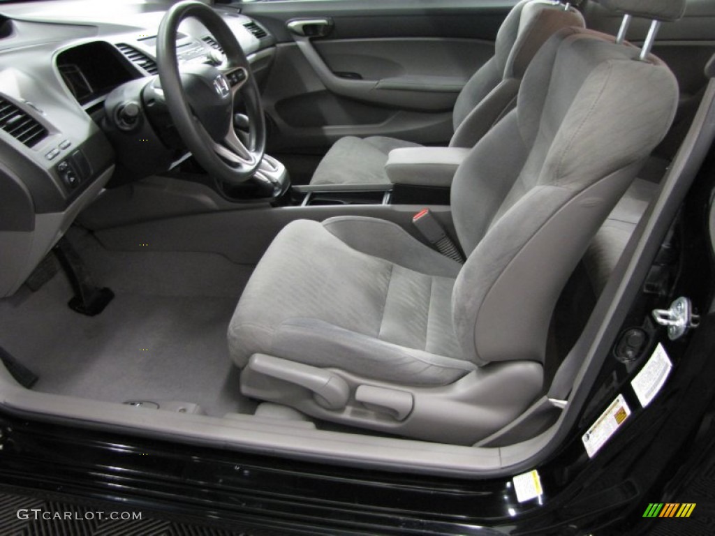 2010 Civic LX Coupe - Crystal Black Pearl / Black photo #6