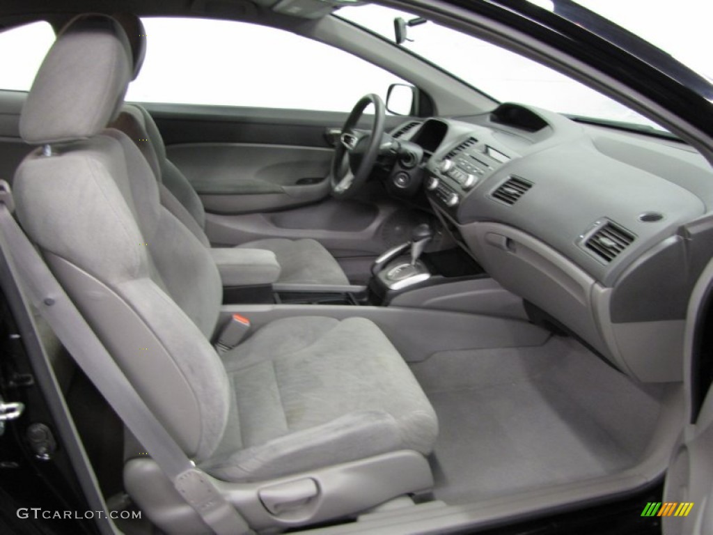 2010 Civic LX Coupe - Crystal Black Pearl / Black photo #9