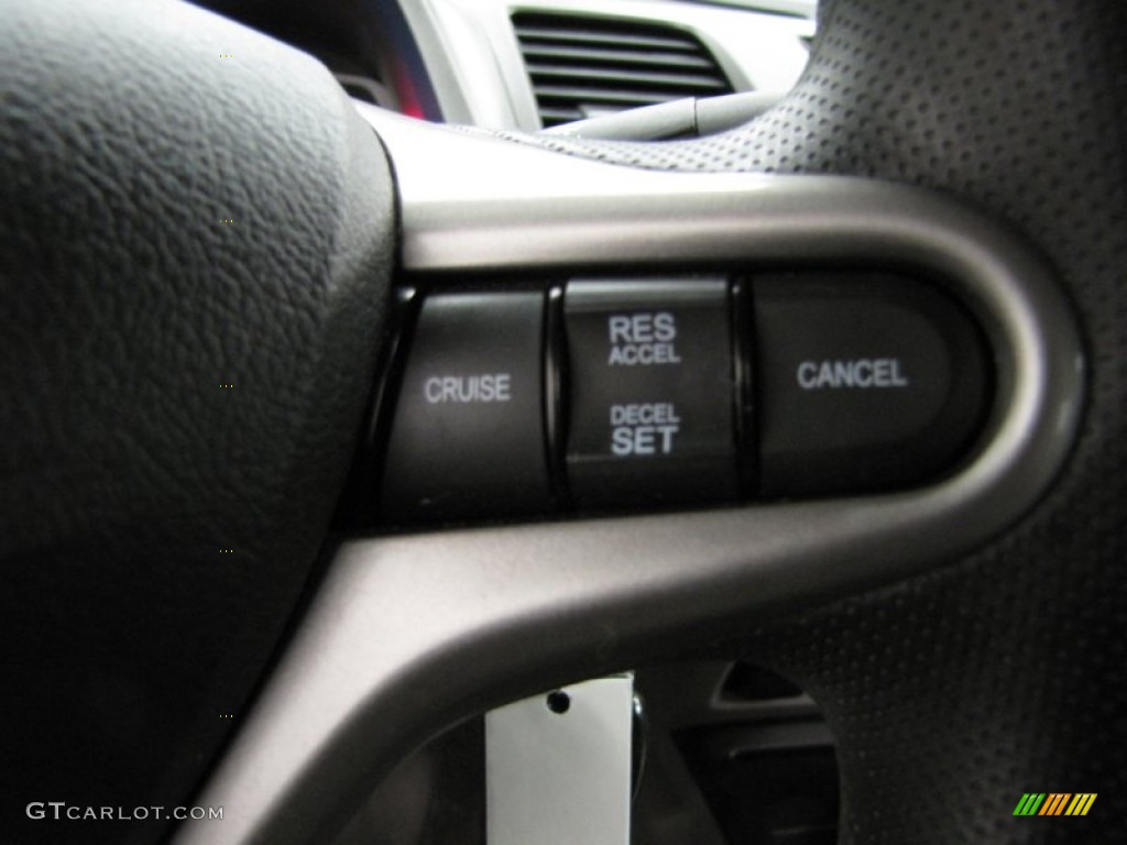 2010 Civic LX Coupe - Crystal Black Pearl / Black photo #13