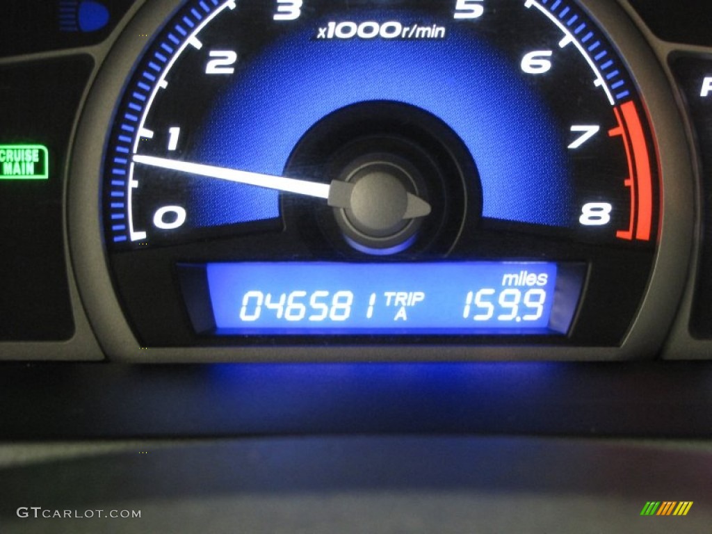 2010 Civic LX Coupe - Crystal Black Pearl / Black photo #16