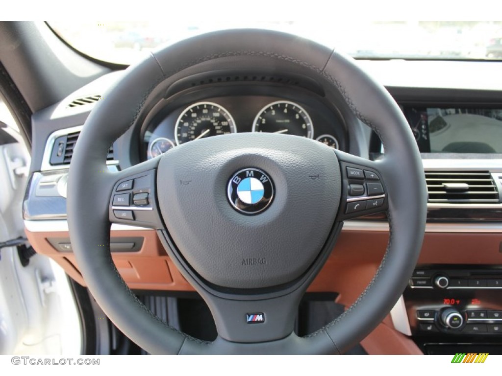 2013 5 Series 535i Gran Turismo - Alpine White / Cinnamon Brown photo #13