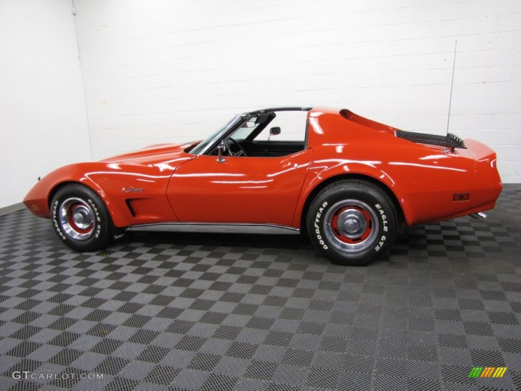 1975 Corvette Stingray Coupe - Mille Miglia Red / Black photo #11