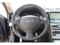 2013 Infiniti G Graphite Interior Steering Wheel Photo