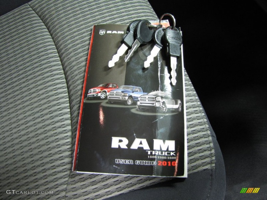 2010 Ram 1500 ST Quad Cab 4x4 - Brilliant Black Crystal Pearl / Dark Slate/Medium Graystone photo #24