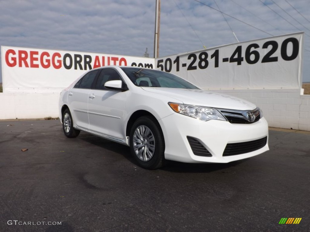 2013 Camry LE - Super White / Ivory photo #1