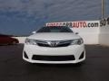 2013 Super White Toyota Camry LE  photo #2