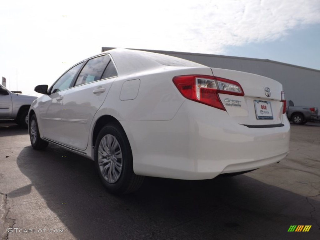 2013 Camry LE - Super White / Ivory photo #6