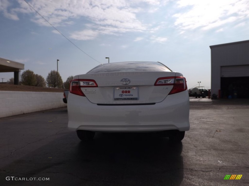 2013 Camry LE - Super White / Ivory photo #7