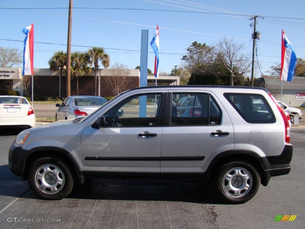 2005 CR-V LX 4WD - Satin Silver Metallic / Black photo #5