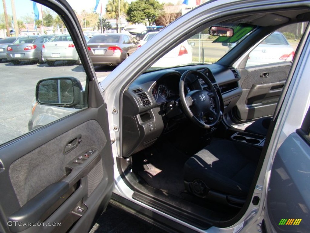 2005 CR-V LX 4WD - Satin Silver Metallic / Black photo #9