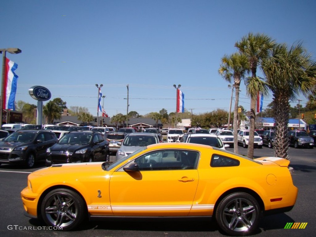 2007 Mustang Shelby GT500 Coupe - Grabber Orange / Black Leather photo #5