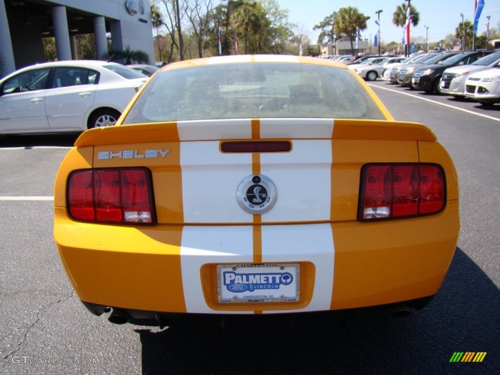 2007 Mustang Shelby GT500 Coupe - Grabber Orange / Black Leather photo #7