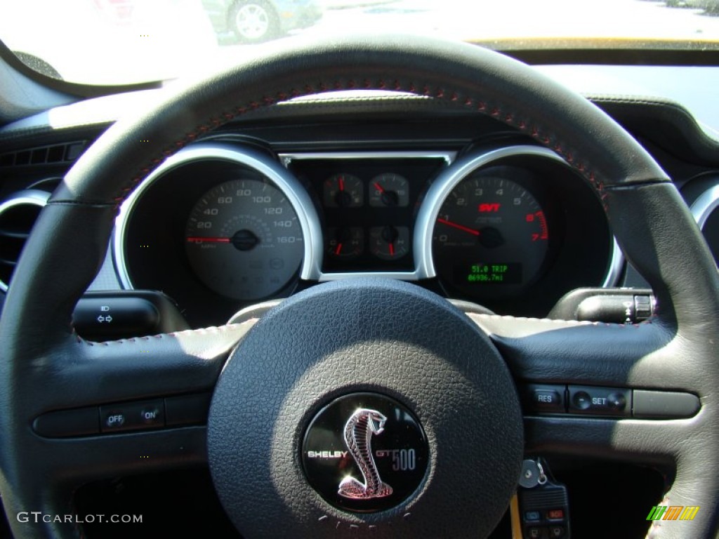 2007 Mustang Shelby GT500 Coupe - Grabber Orange / Black Leather photo #19