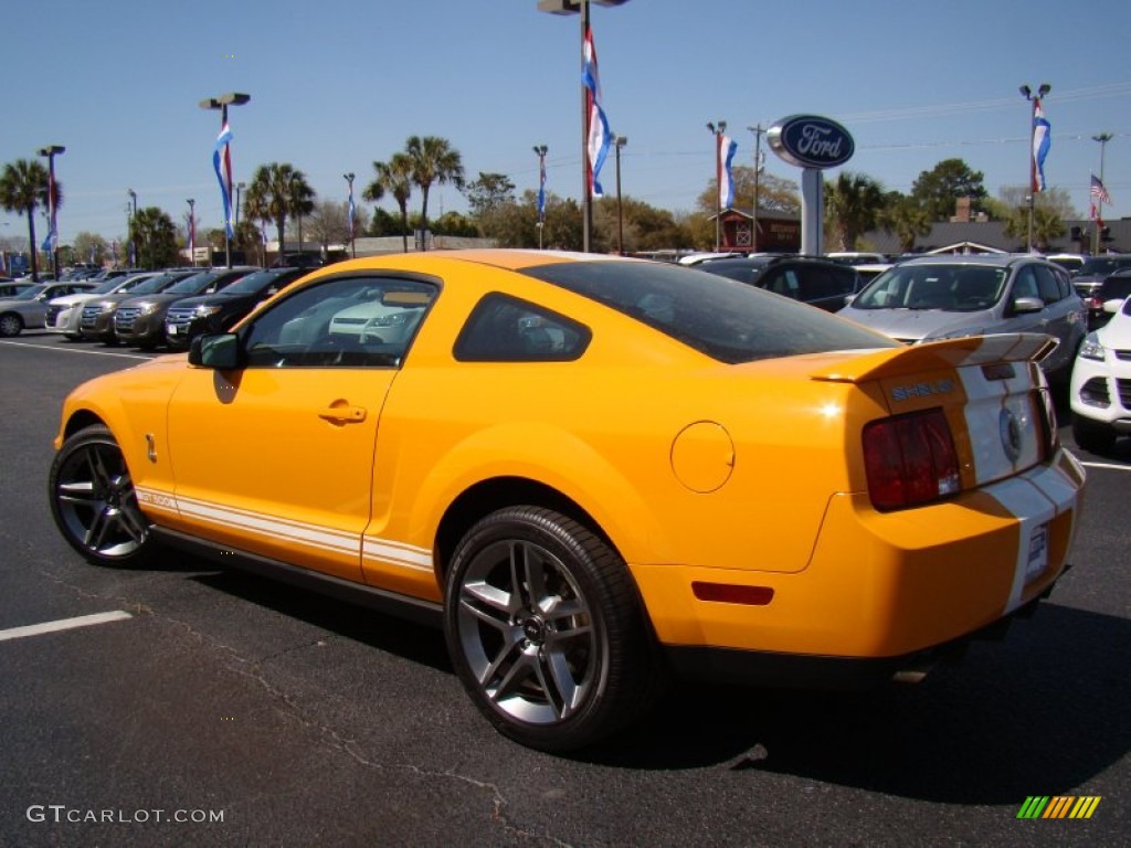 2007 Mustang Shelby GT500 Coupe - Grabber Orange / Black Leather photo #29