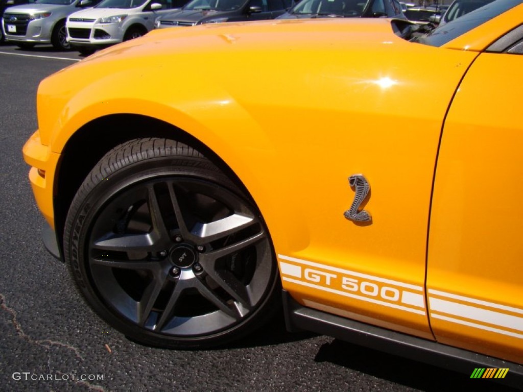 2007 Mustang Shelby GT500 Coupe - Grabber Orange / Black Leather photo #30