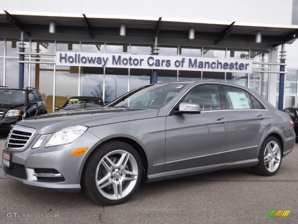 2013 E 350 4Matic Sedan - Palladium Silver Metallic / Black photo #1