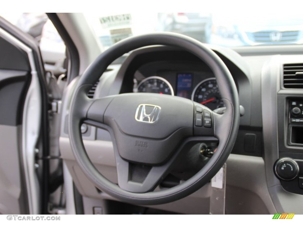 2010 Honda CR-V LX AWD Gray Steering Wheel Photo #79061091