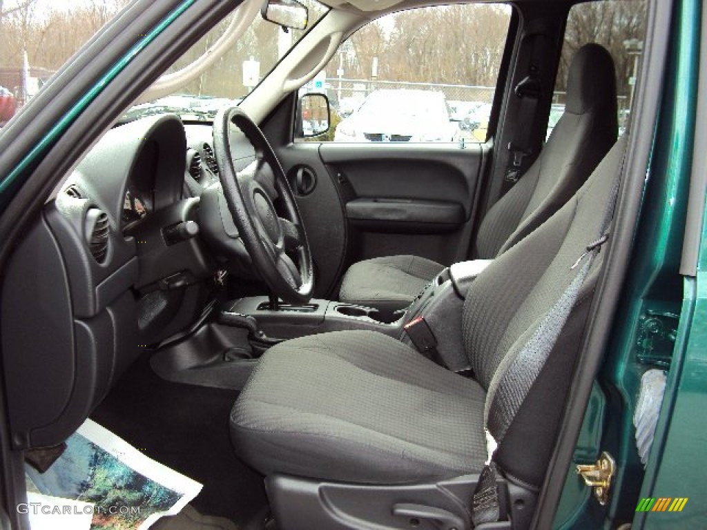 2004 Liberty Sport 4x4 - Cactus Green Pearl / Dark Slate Gray photo #12